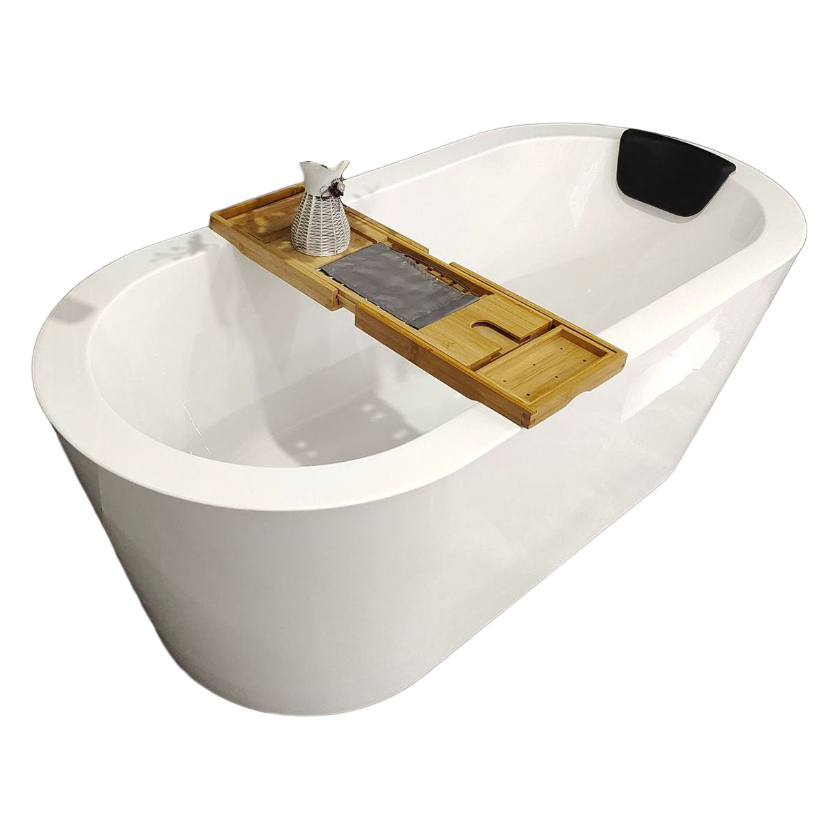 Modern Oval Freestanding Bathtub Antique Finish Soaking Bath Tub