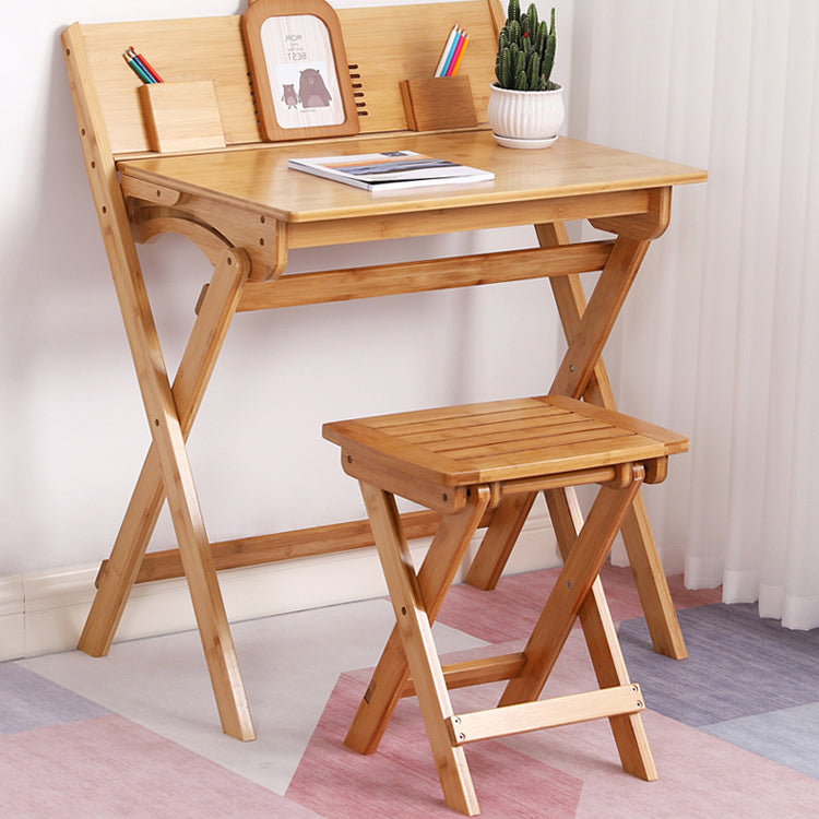 Wood Lap Desk and Chair Kids Writing Desk in Natural Child Desk