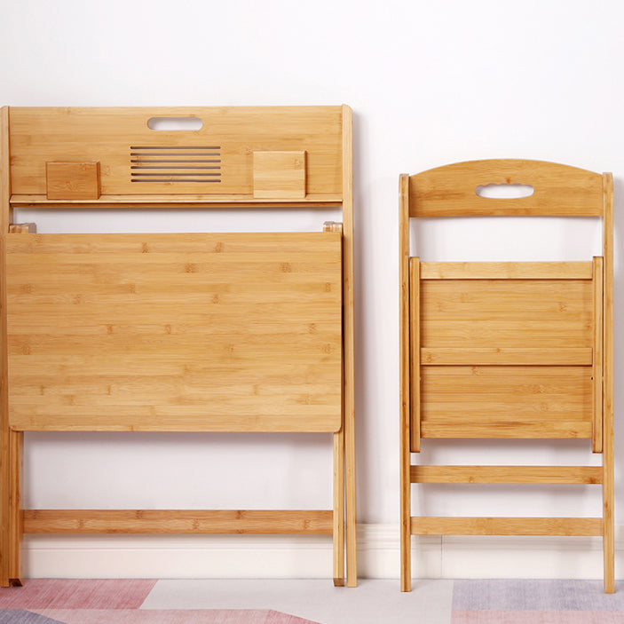 Wood Lap Desk and Chair Kids Writing Desk in Natural Child Desk