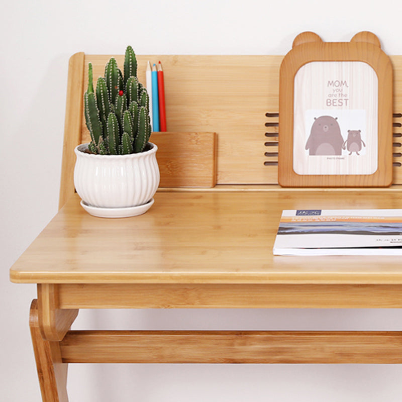 Wood Lap Desk and Chair Kids Writing Desk in Natural Child Desk