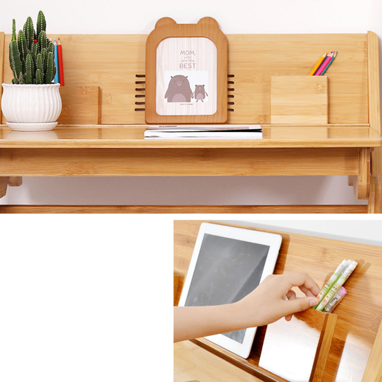 Wood Lap Desk and Chair Kids Writing Desk in Natural Child Desk