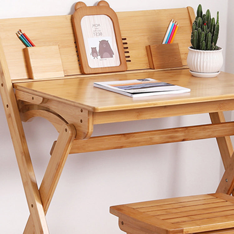 Wood Lap Desk and Chair Kids Writing Desk in Natural Child Desk