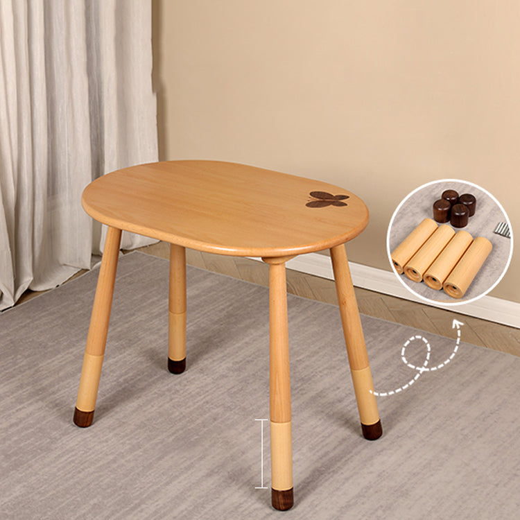 Solid Wood Writing Desk and Chair Kids in Natural Desk for Home