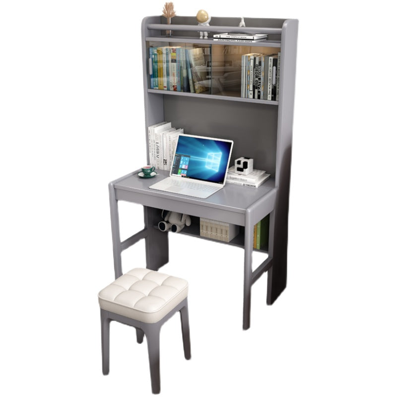 Wooden Desk and Chair 63.62" Tall Kids Writing Desk with 1 Drawer