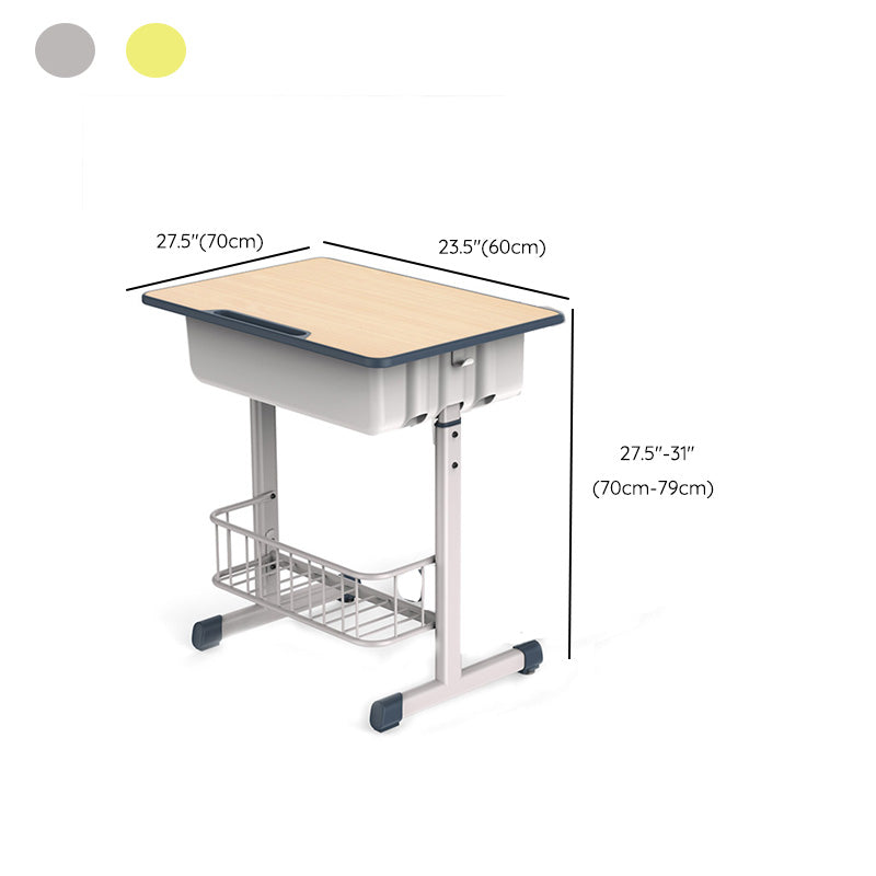 School Classroom Wooden Writing Desk and Chair Set Kids Desk with Drawer