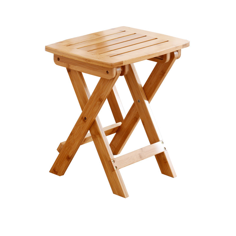 Bamboo Writing Desk and Chair Set Foldable Kids Desks in Light Wood