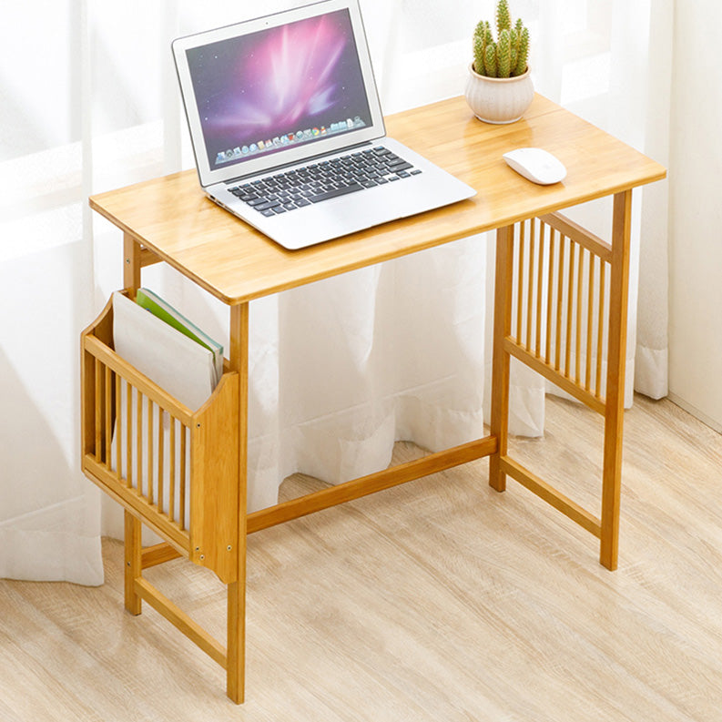 Bamboo Kids Desks with Storage Natural/Brown Writing Desks and Chair Set