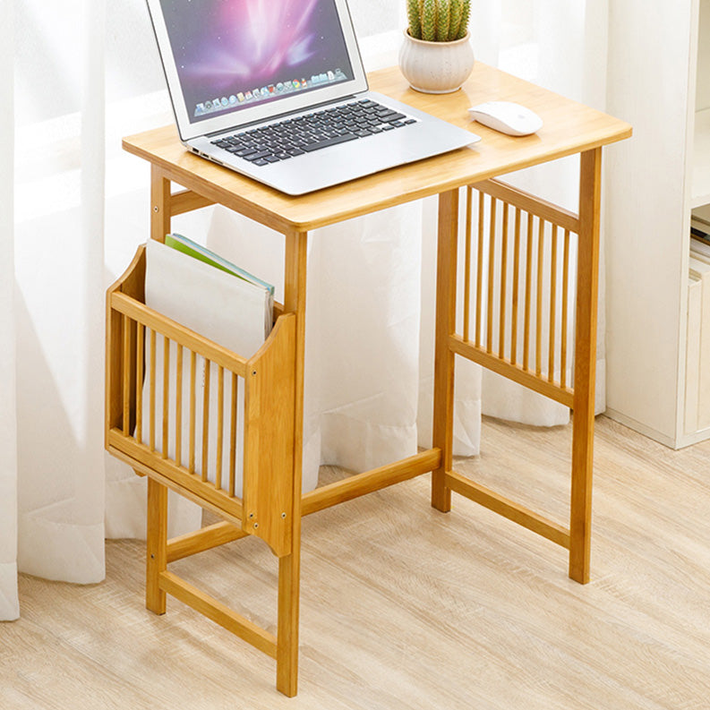 Bamboo Kids Desks with Storage Natural/Brown Writing Desks and Chair Set