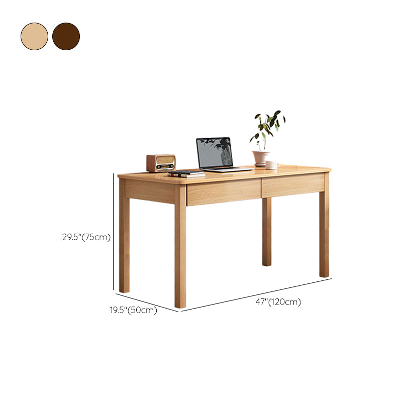 Scandinavian Natural Child Desk and Chair Modern Home Kids Writing Desk in Pine Wood