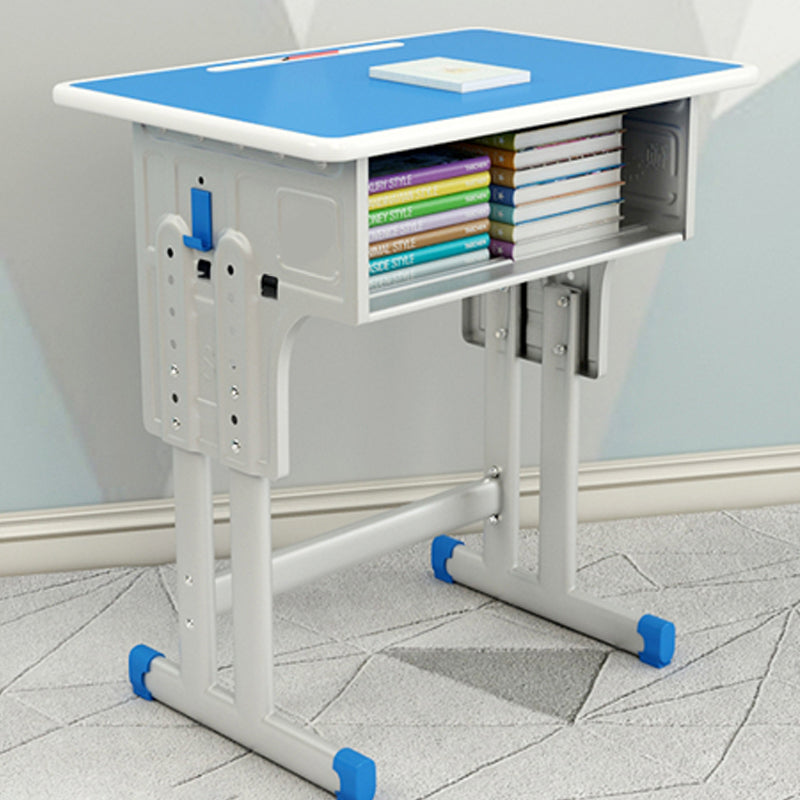 Adjustable Study Desk Engineered Wood Writing Desk with Storage