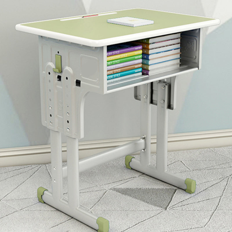 Adjustable Study Desk Engineered Wood Writing Desk with Storage