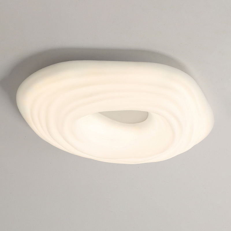 Single White Modernism Flush Mount Lighting Acrylic Ceiling Light for Foyer