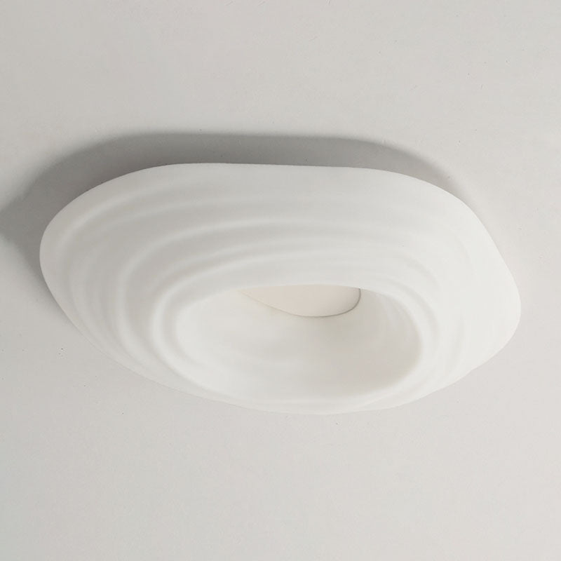 Single White Modernism Flush Mount Lighting Acrylic Ceiling Light for Foyer