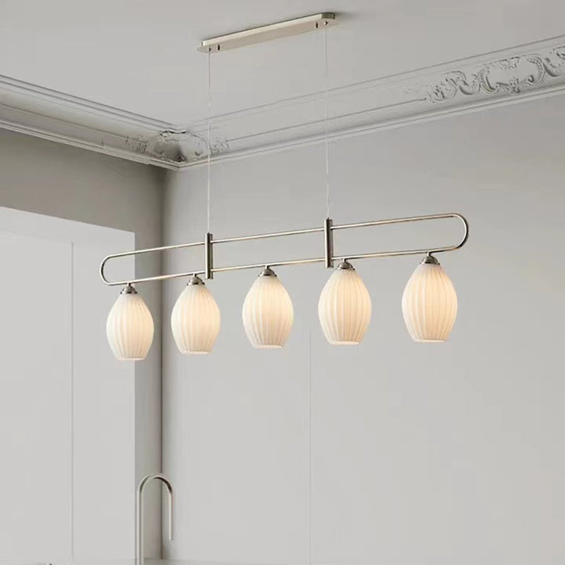 Ceramic Geometric Island Lighting Modern Pendant Light for Dining Room