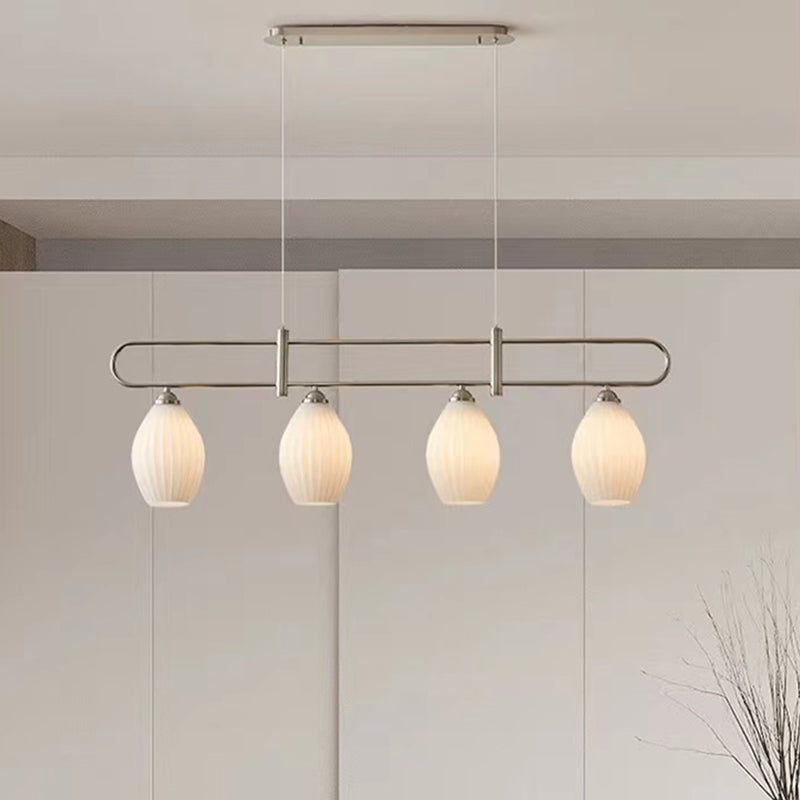 Ceramic Geometric Island Lighting Modern Pendant Light for Dining Room