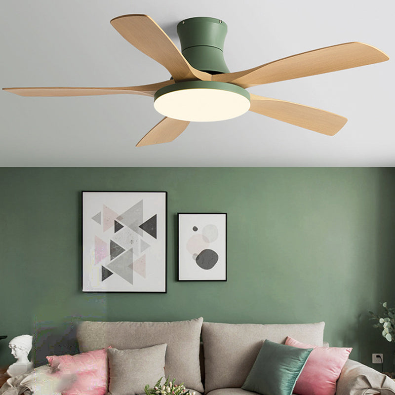 Nordic Ceiling Fan Light Fixture Modern LED Ceiling Lamp for Bedroom