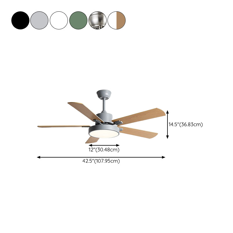 Minimalist Ceiling Fan Light Fixture Modern LED Ceiling Lamp for Bedroom