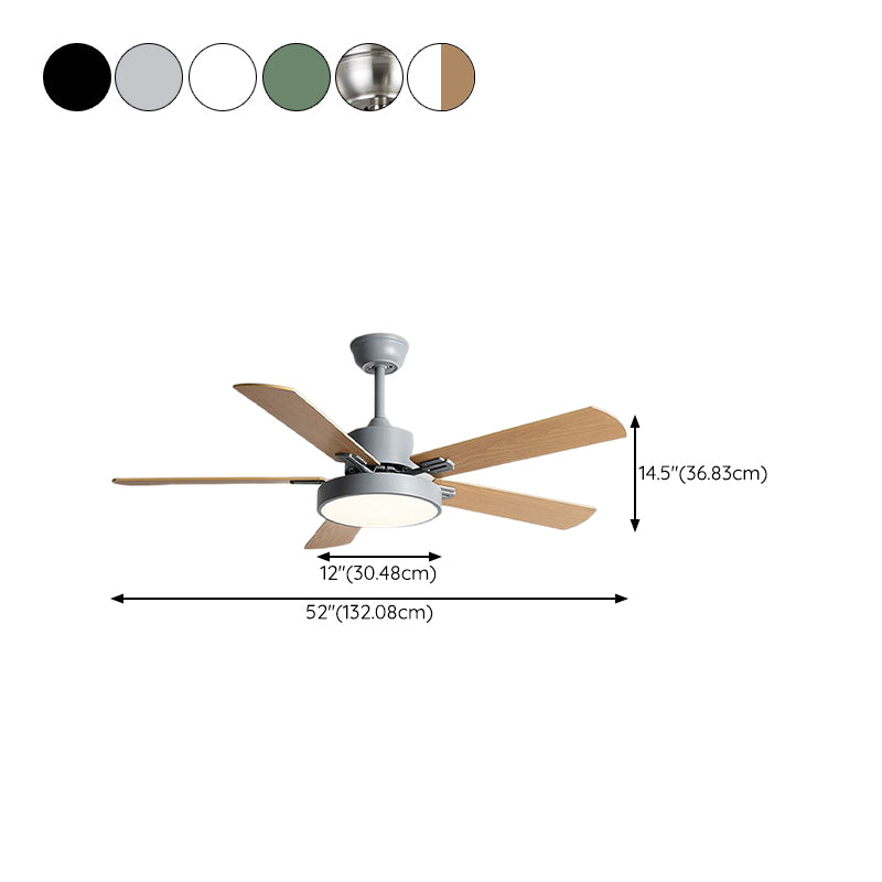 Minimalist Ceiling Fan Light Fixture Modern LED Ceiling Lamp for Bedroom