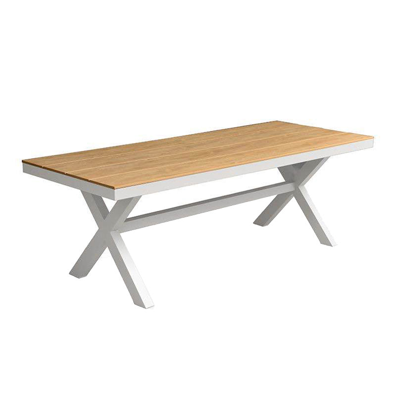 Modern Style Rectangle Courtyard Table Aluminium Outdoor Table