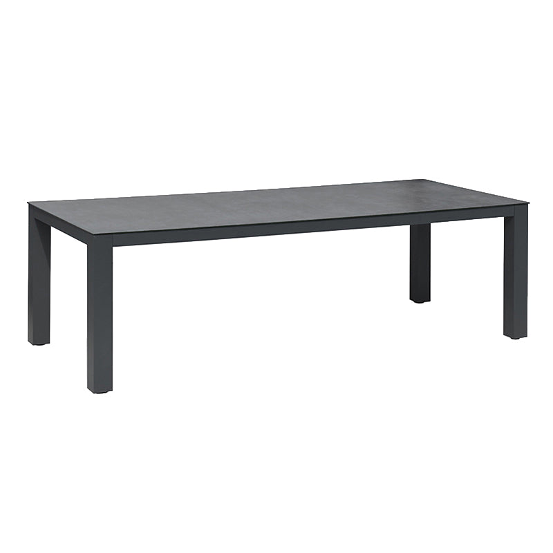 Modern Style Rectangle Courtyard Table Aluminium Outdoor Table