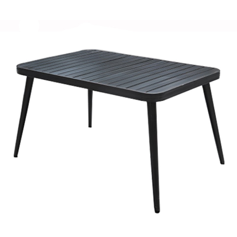 Modern Aluminium Waterproof Courtyard Table Geometric Outdoor Table