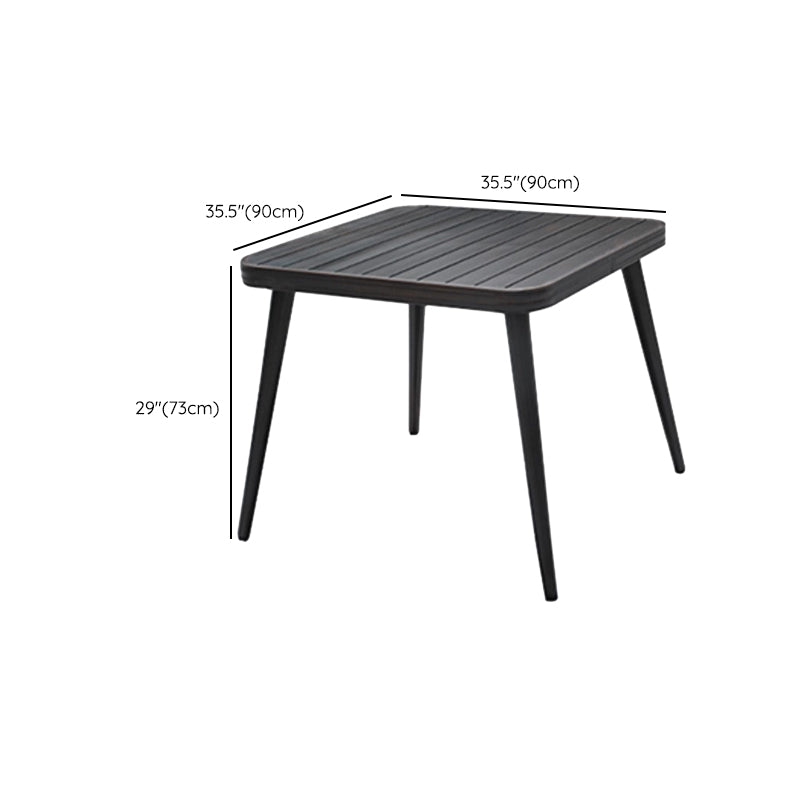 Modern Aluminium Waterproof Courtyard Table Geometric Outdoor Table