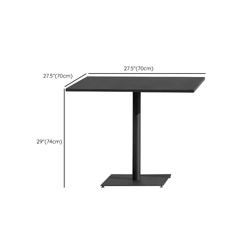 Modern Style Waterproof Courtyard Table Aluminium Outdoor Table