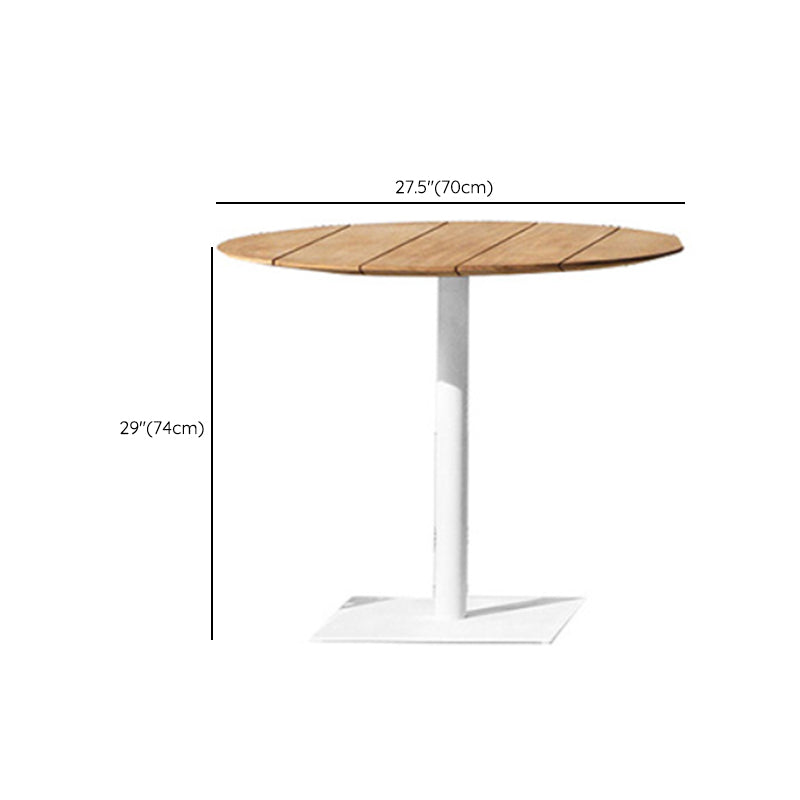 Modern Style Waterproof Courtyard Table Aluminium Outdoor Table