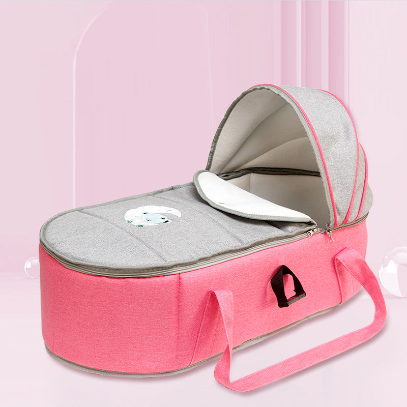 Contemporary Portable Moses Basket Oval Moses Basket for Baby Use