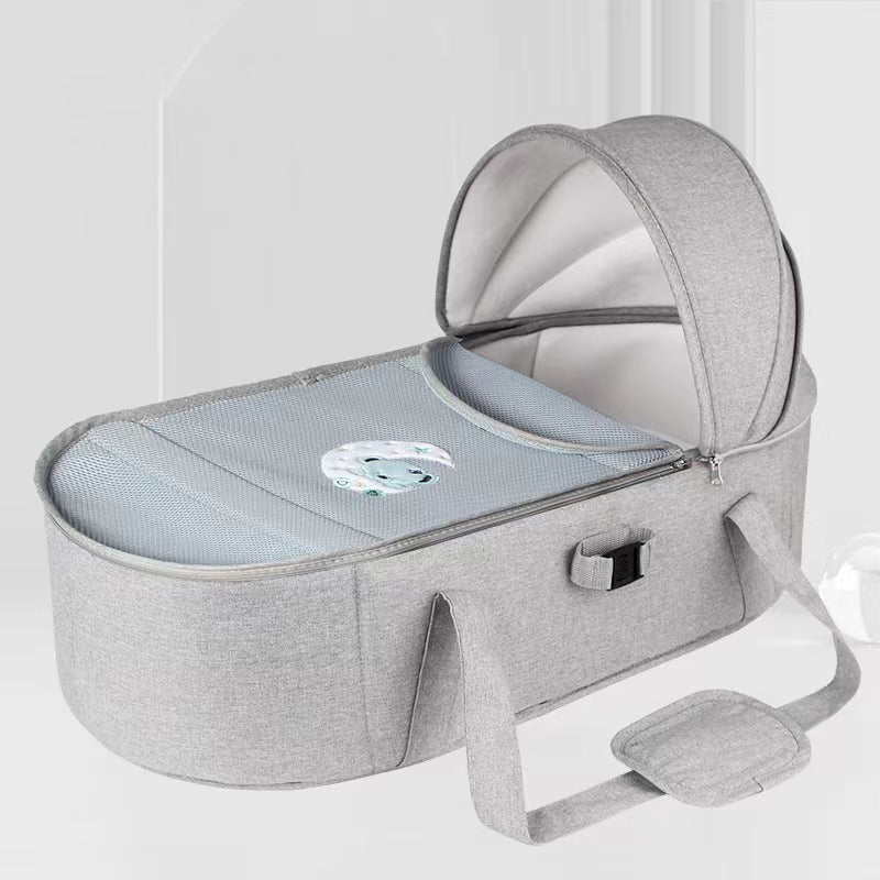 Contemporary Portable Moses Basket Oval Moses Basket for Baby Use