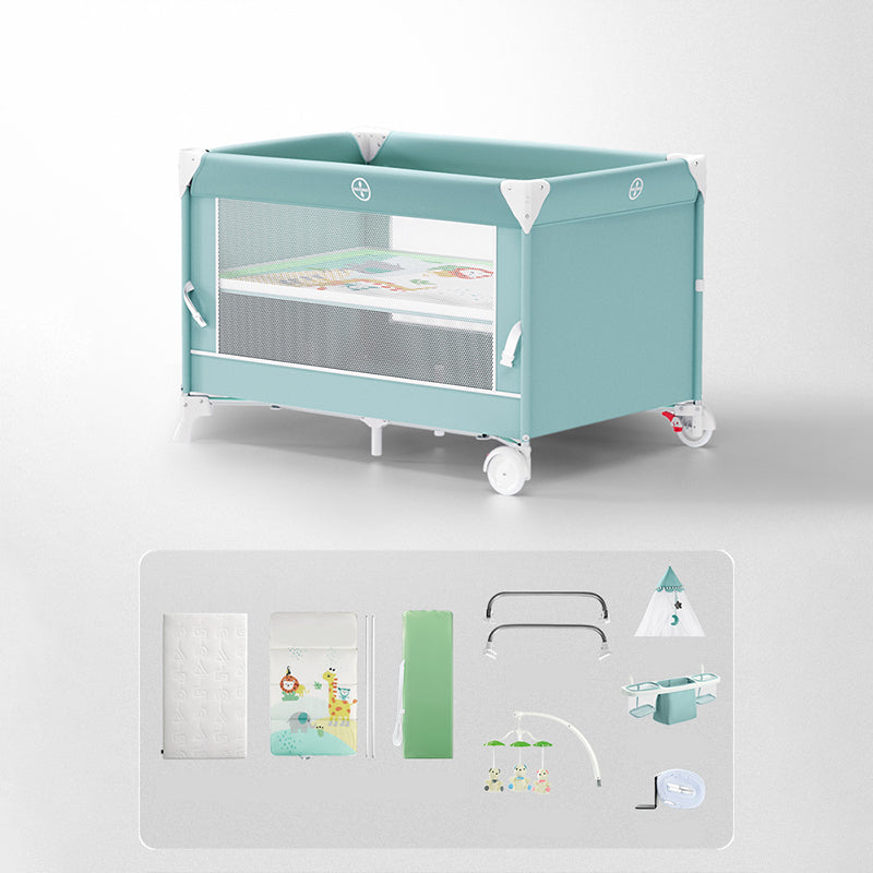 Contemporary Portable Bedside Bassinet Baby Rectangle Fabric Bassinet