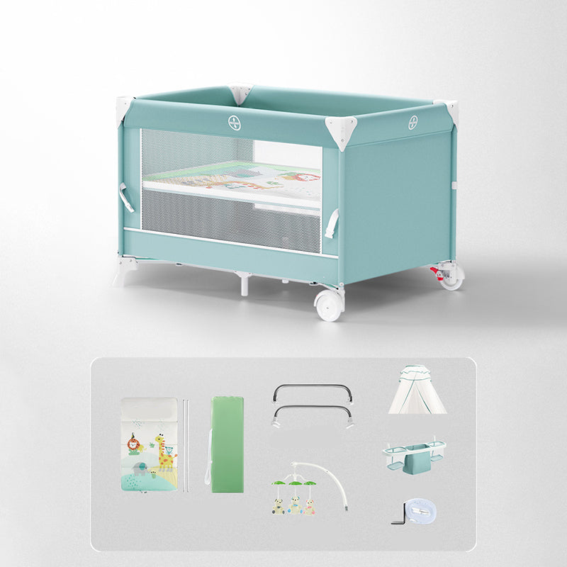 Contemporary Portable Bedside Bassinet Baby Rectangle Fabric Bassinet