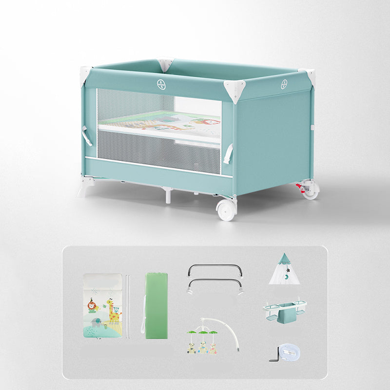 Contemporary Portable Bedside Bassinet Baby Rectangle Fabric Bassinet