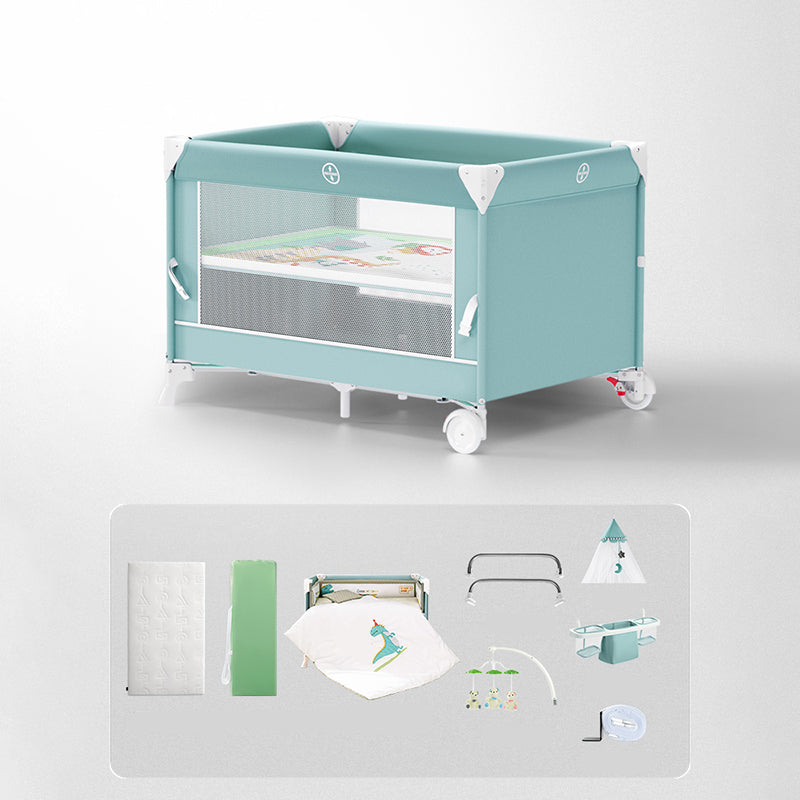 Contemporary Portable Bedside Bassinet Baby Rectangle Fabric Bassinet