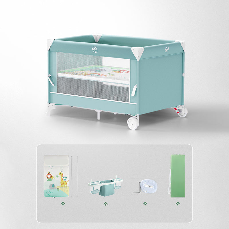 Contemporary Portable Bedside Bassinet Baby Rectangle Fabric Bassinet