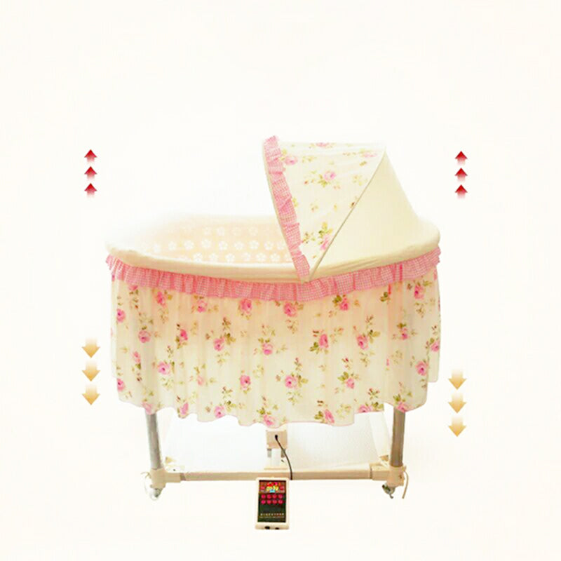Electric Crib Cradle Rocking Oval Crib Cradle for Newborn and Baby
