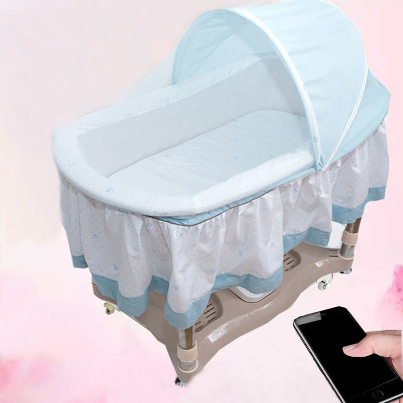 Electric Crib Cradle Rocking Oval Crib Cradle for Newborn and Baby