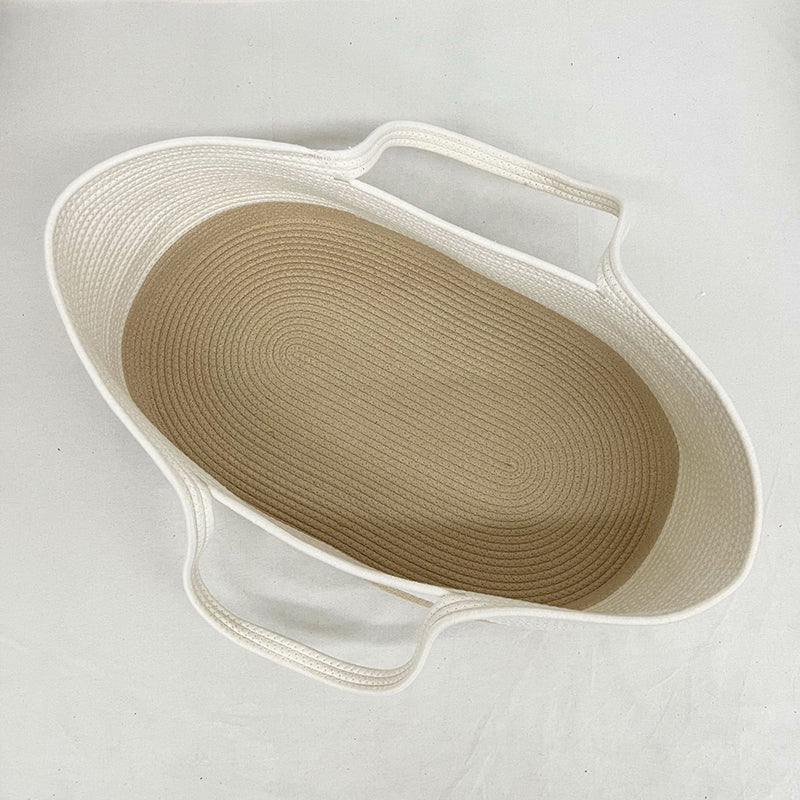 Modern Portable Moses Basket Oval Moses Basket for Toddler Use