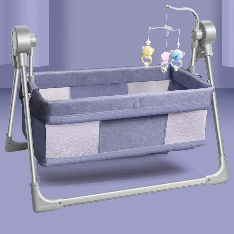 Electric Crib Cradle Rocking Rectangle Crib Cradle for Newborn and Baby