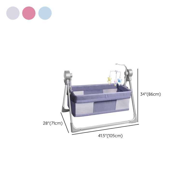 Electric Crib Cradle Rocking Rectangle Crib Cradle for Newborn and Baby