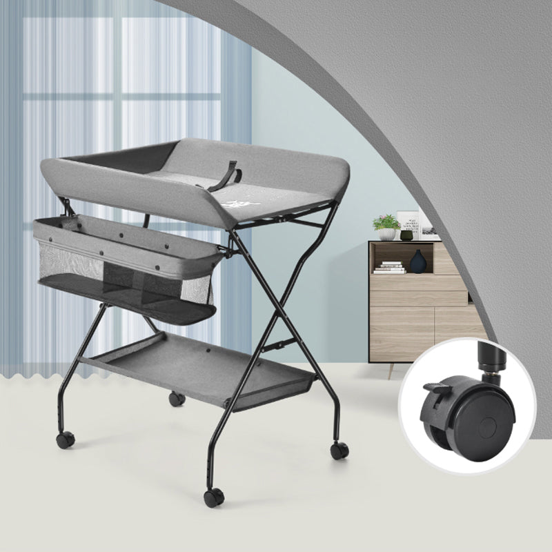 Modern Changing Table  Folding Baby Changing Table with Basket