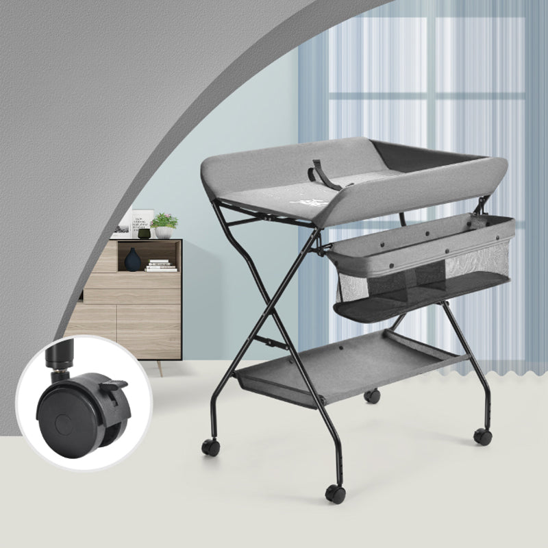 Modern Changing Table  Folding Baby Changing Table with Basket