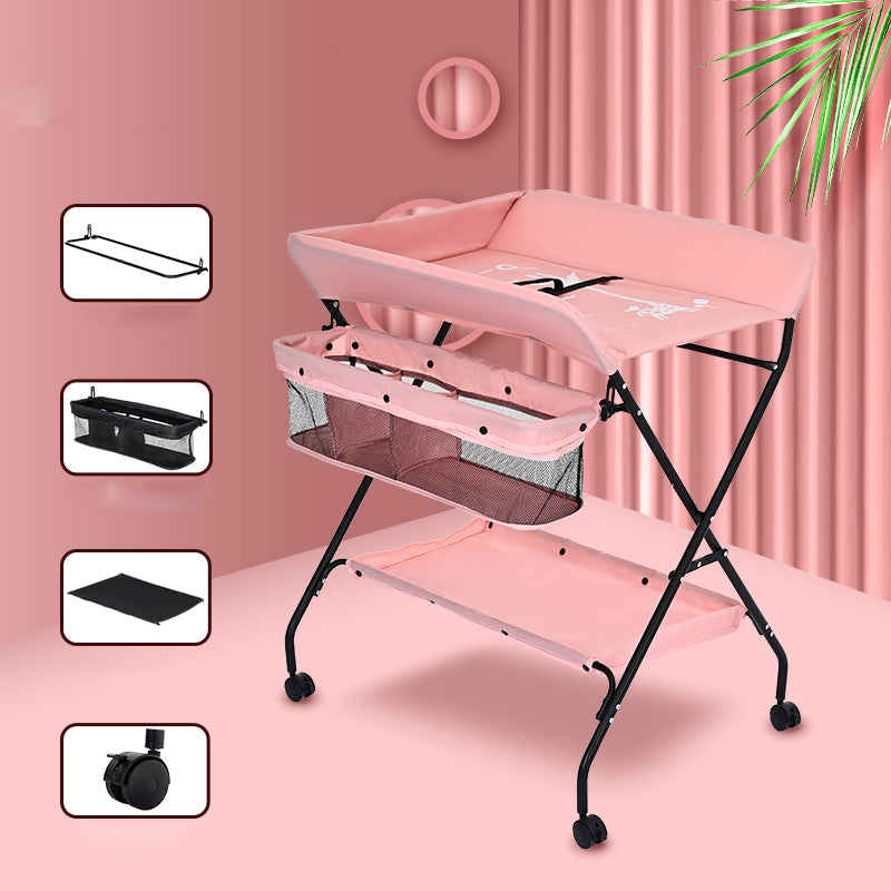 Modern Changing Table  Folding Baby Changing Table with Basket