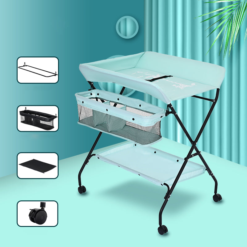 Modern Changing Table  Folding Baby Changing Table with Basket