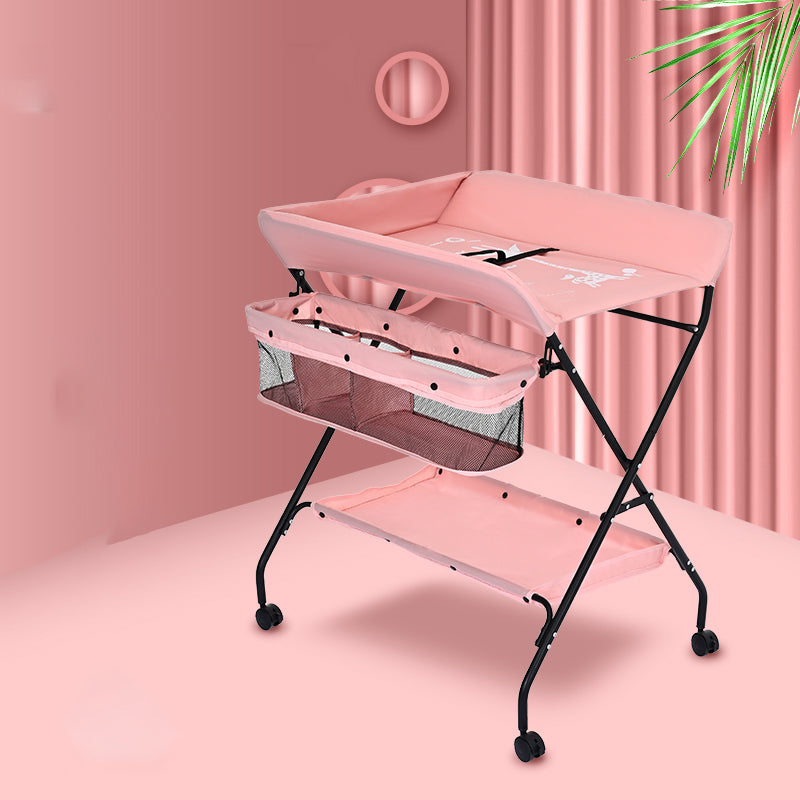 Modern Changing Table  Folding Baby Changing Table with Basket