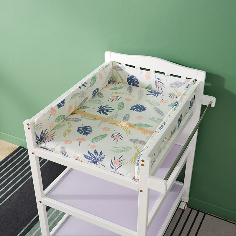 Modern Wooden Changing Table Arch Top Baby Changing Table with Shelf