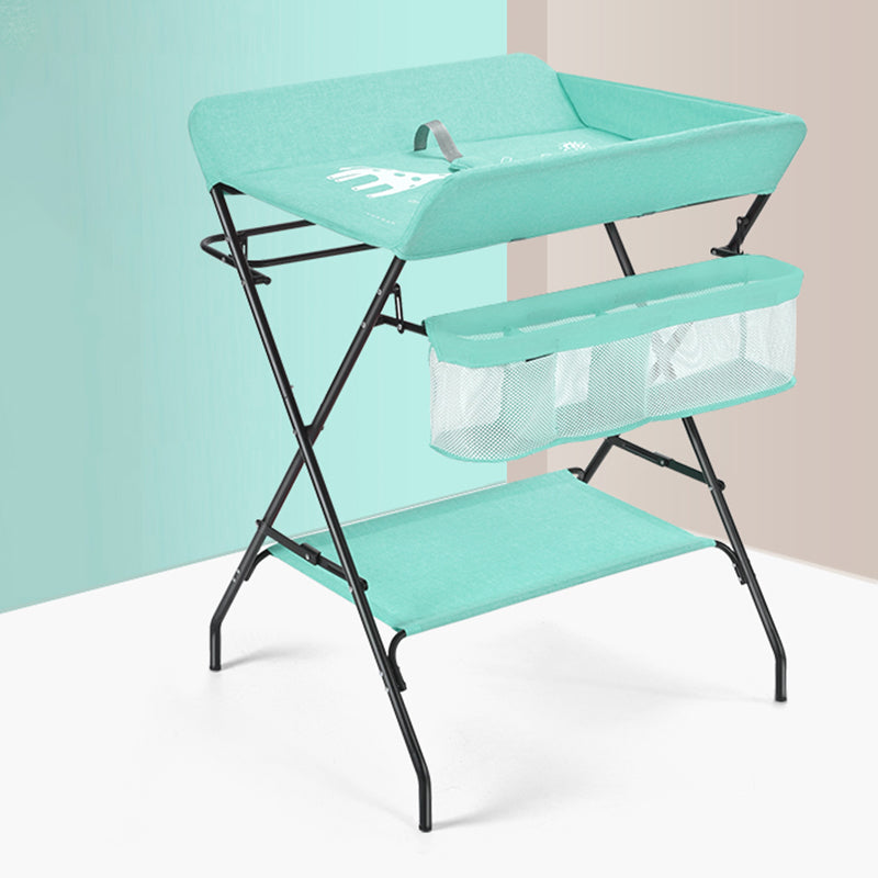 Modern Flat Top Baby Changing Table Folding 2-in-1 Changing Table with Changing Pad