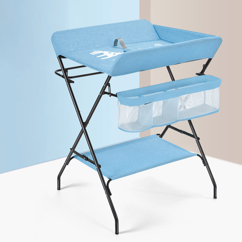 Modern Flat Top Baby Changing Table Folding 2-in-1 Changing Table with Changing Pad
