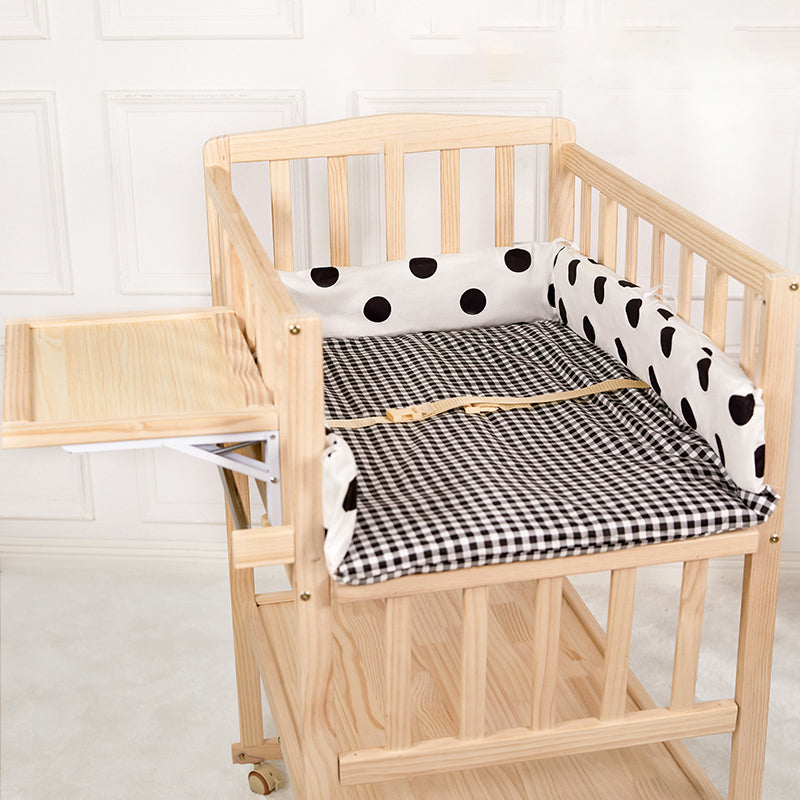 Home Changing Table Wooden Baby Changing Table with Safety Rails