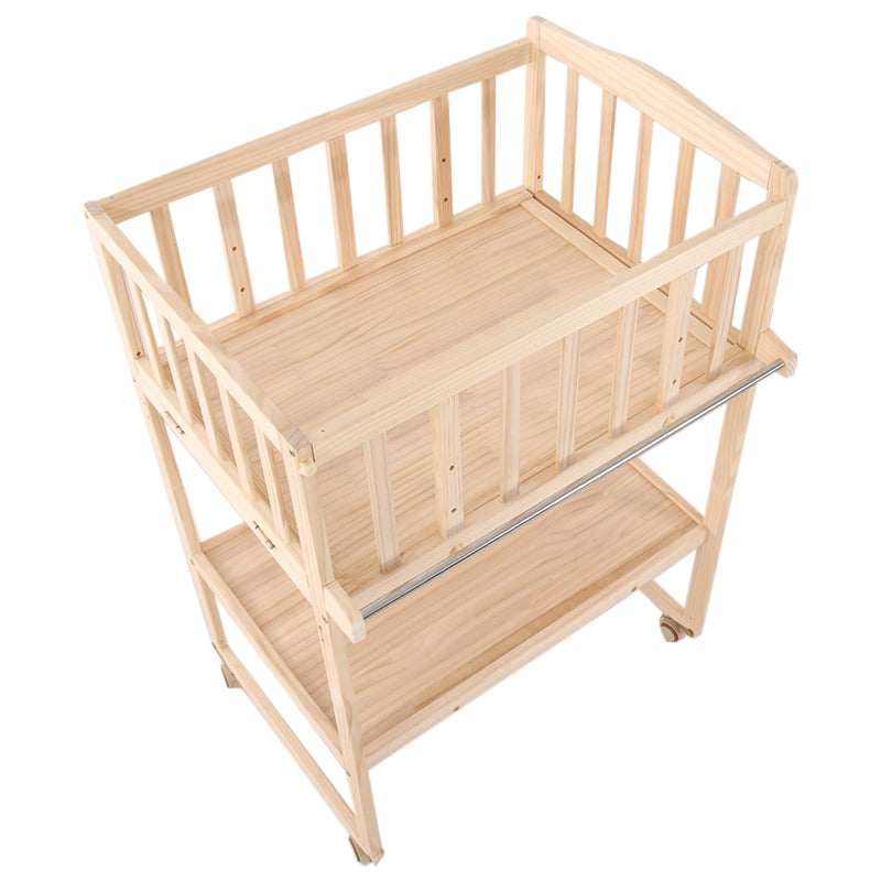 Home Changing Table Wooden Baby Changing Table with Safety Rails